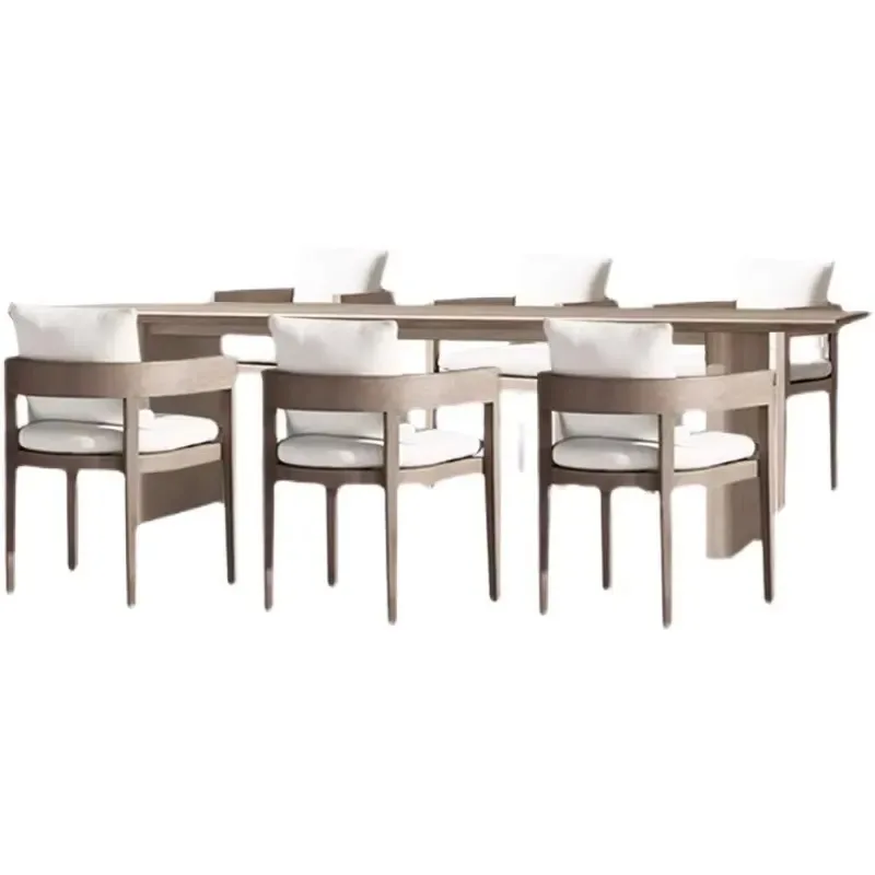 Modern Design Dining Room and Outdoor Table and Chair Furniture Set in High Quality Burmese Teak