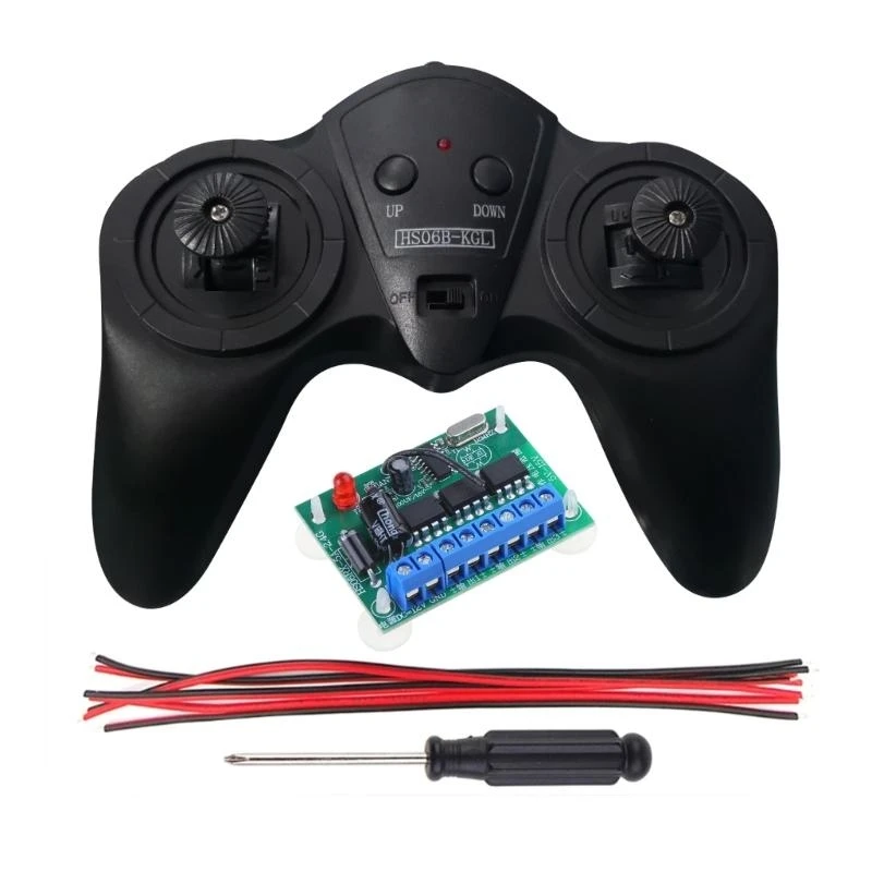 2.4G Transmitter 6 Channel Remote Control Receiver DC 6V-15V Car Model Ship DIY 50 Meters