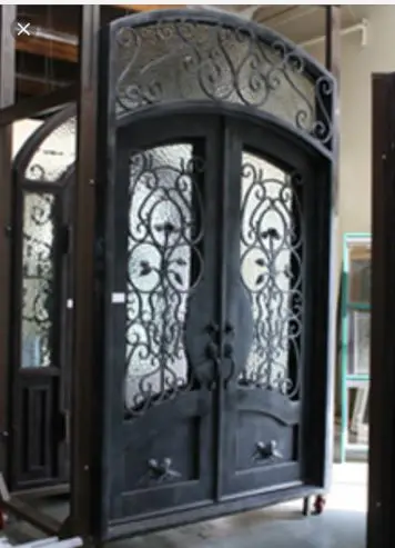 Iron Door Arch Door Square Frame Factory Price Custom Design Wrought Iron Door