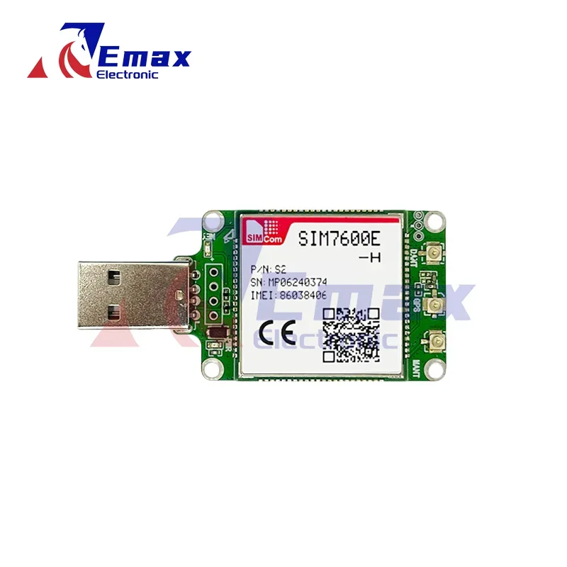 SIMcom SIM7600E-H LTE CAT4 USB Dongle breakout kit TE-A 1pcs with GPS external