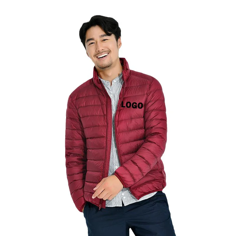 Custom Jacket  Autumn Winter New Ultra Light White Duck Down Jacket Men Waterproof Casual Outdoor Portable Lightweight Male