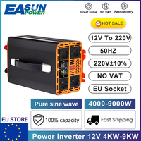 EASUN POWER High Power Pure Sine Wave Inverter 5000W 7000W 9000W 12V 24V DC to AC 220V Converter Solar Inverter Car Electronics