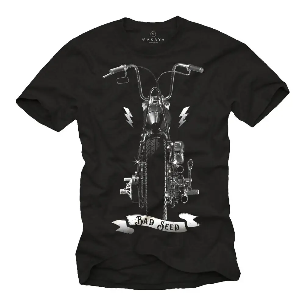 

CUSTOM OLDTIMER MOTORCYCLE MEN SHIRT WITH COPPER - SHORT SLEEVE BIKER TUNING TEE