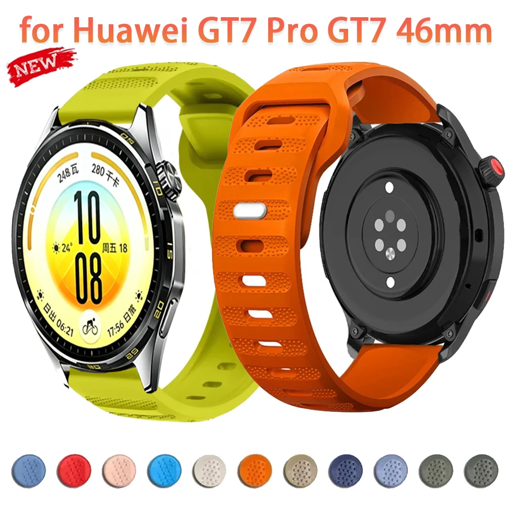 22mm 20mm Sports Silicone Band for Huawei Watch GT7 Pro GT7 GT6 5 4 46mm Bracelet Amazfit Active 2 3 Max Balance 3 2 Bip Max 6 5