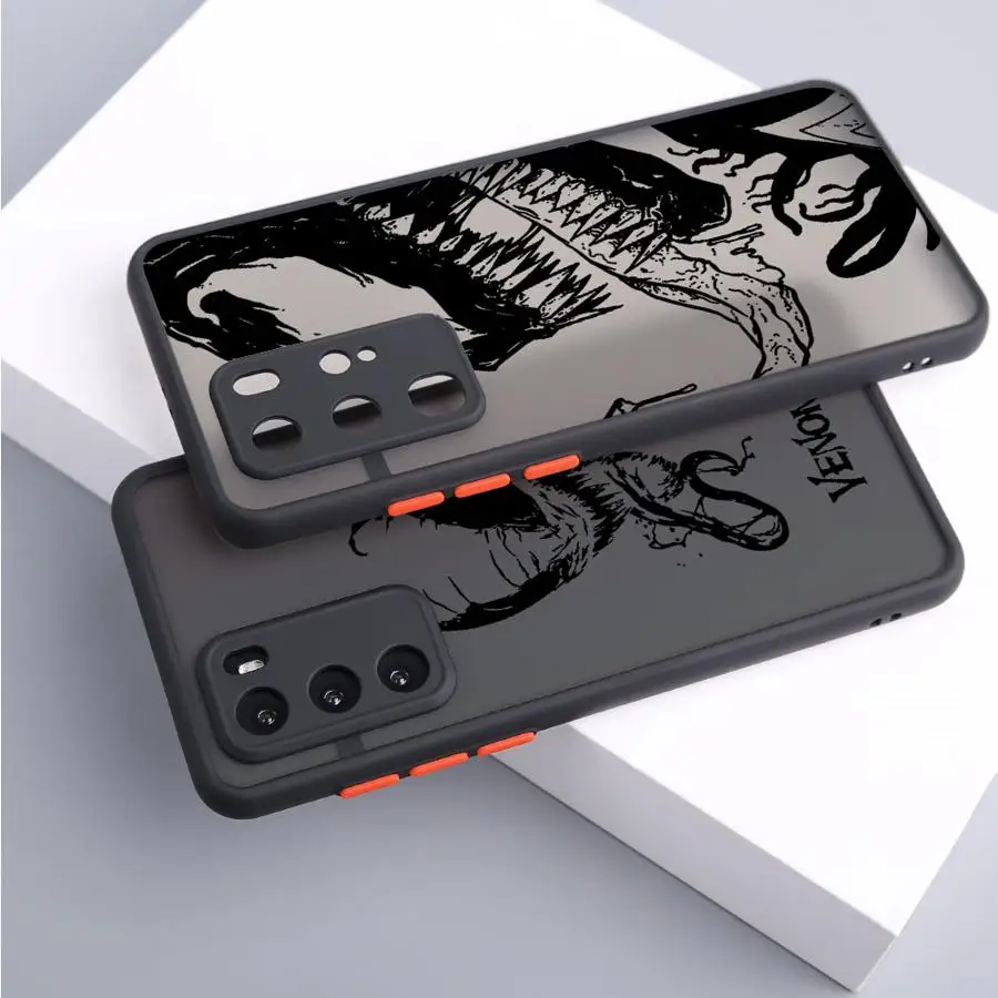 Marvel Venom Hero Phone Case for Samsung Galaxy A11 A42 A71 A04s A04e A03s A02s A50 A30 A70 A10 A20 Black Soft Edge Cover