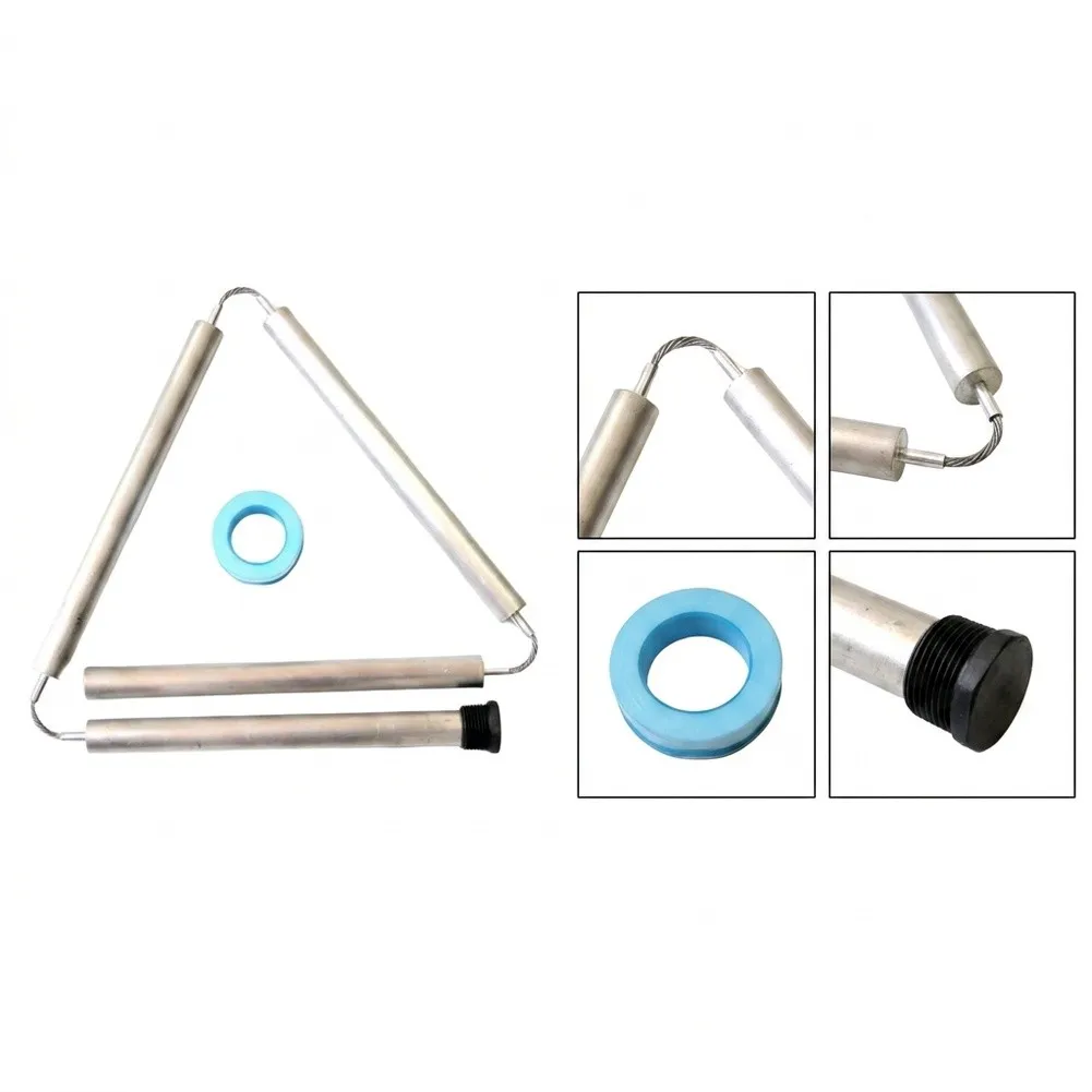 Conjoined Magnesium Rod for Constant Temperature Water Tanks Providing Cathodic Protection and NPT3/4 Thread Compatibility