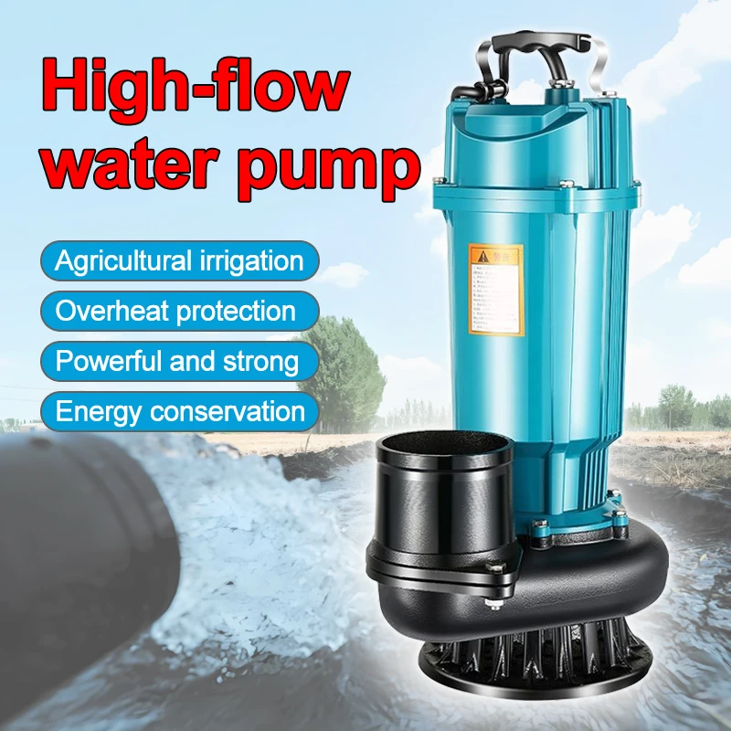 370W-1100W Submersible Pump, Agricultural Irrigation High-flow Water Pump,suitable for Garden,farm,swimming Pool Water Pumping