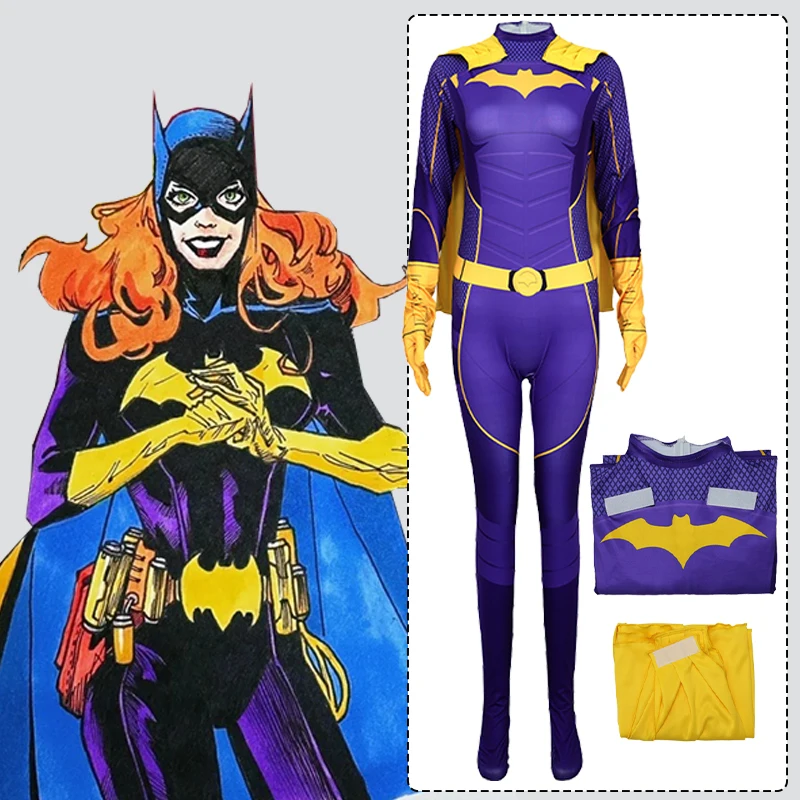 Game Gotham Knights Batgirl Cosplay Costume Role-play latex catsuit Zentai  Suit Anime Halloween Bodysuit Adults Outfit Jumpsuit - AliExpress 200000532