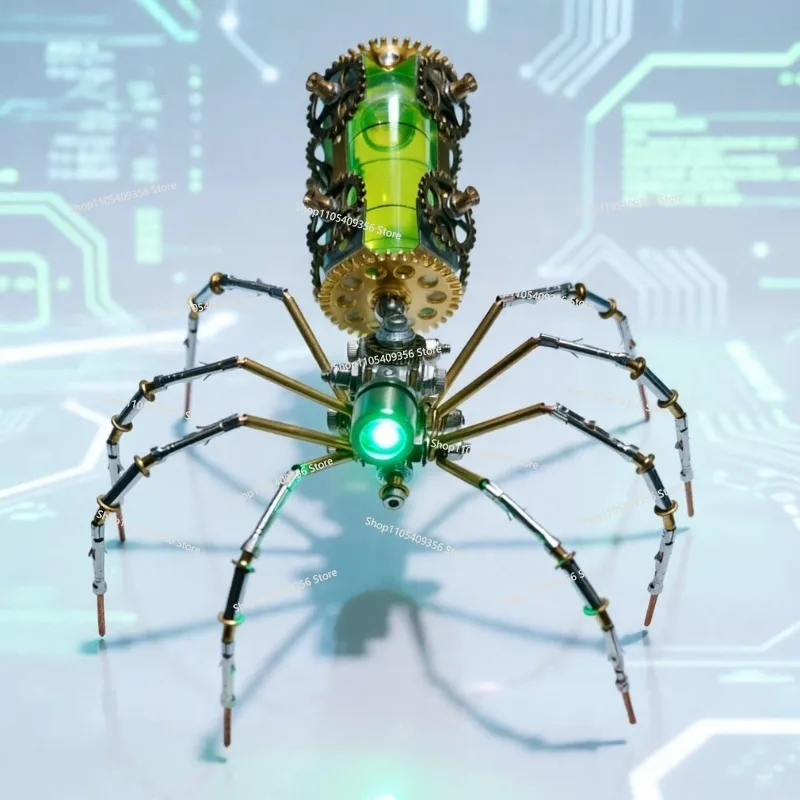 For Mechanical Spider Metal Assembly Model Insect 3D Three-dimensional Ornament Handmade DIY Birthday Gift