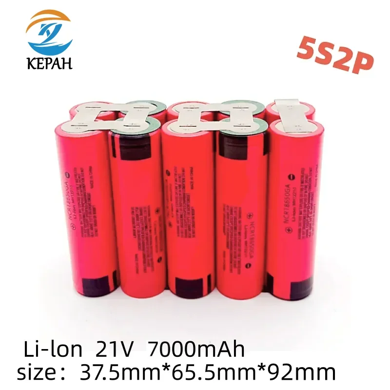 18650 GA 1S3P 2S2P 3S2P 4S2P 5S2P 12V 16.8V 21V Battery Pack (3500mAh-10500mAh,20A Discharge Current for Screwdriver Battery