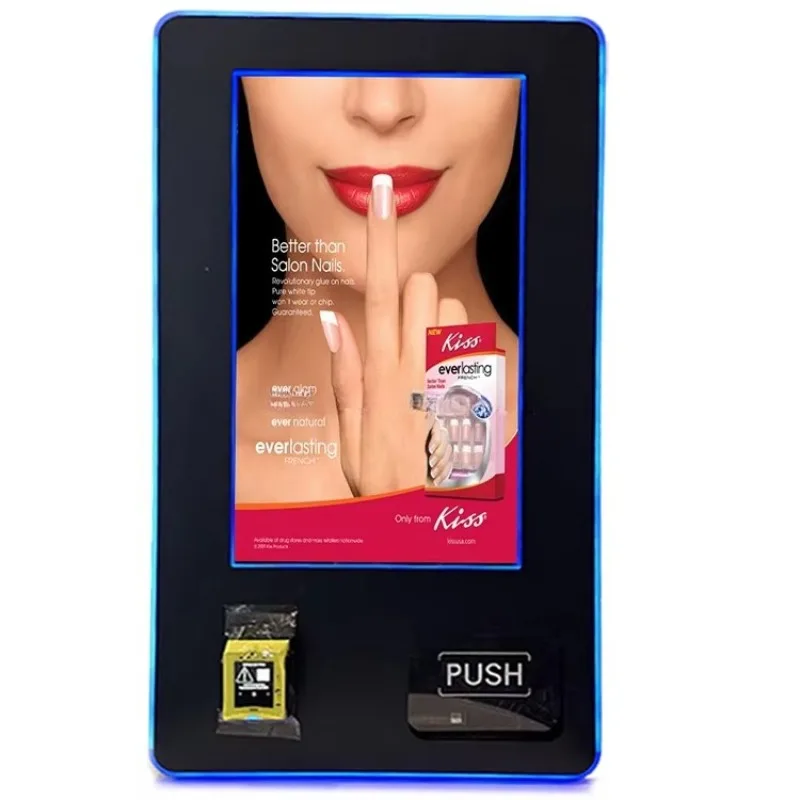 Custom Cheaper Wholesale Beauty Pink Cosmetic Press on Nails Vending Machine Printer