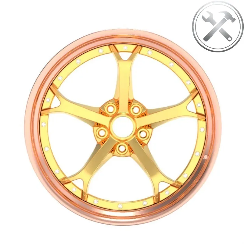 

18 19 Inch 5x100 Deep Concave Rose Gold Forged Alloy Rims Sport Racing Hot Sale Vehicle Wheels