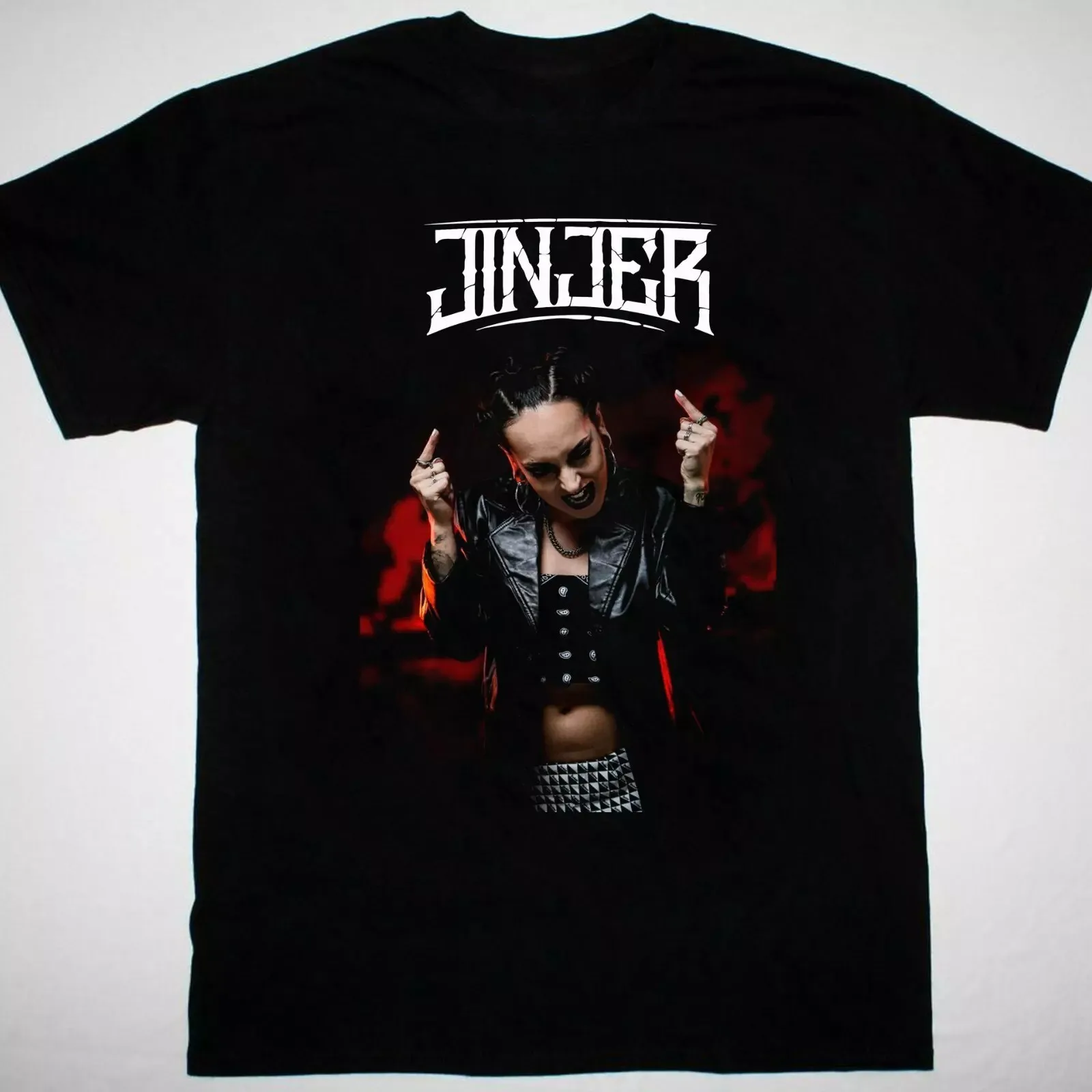 Tatiana Shmayluk Jinjer band T-shirt black