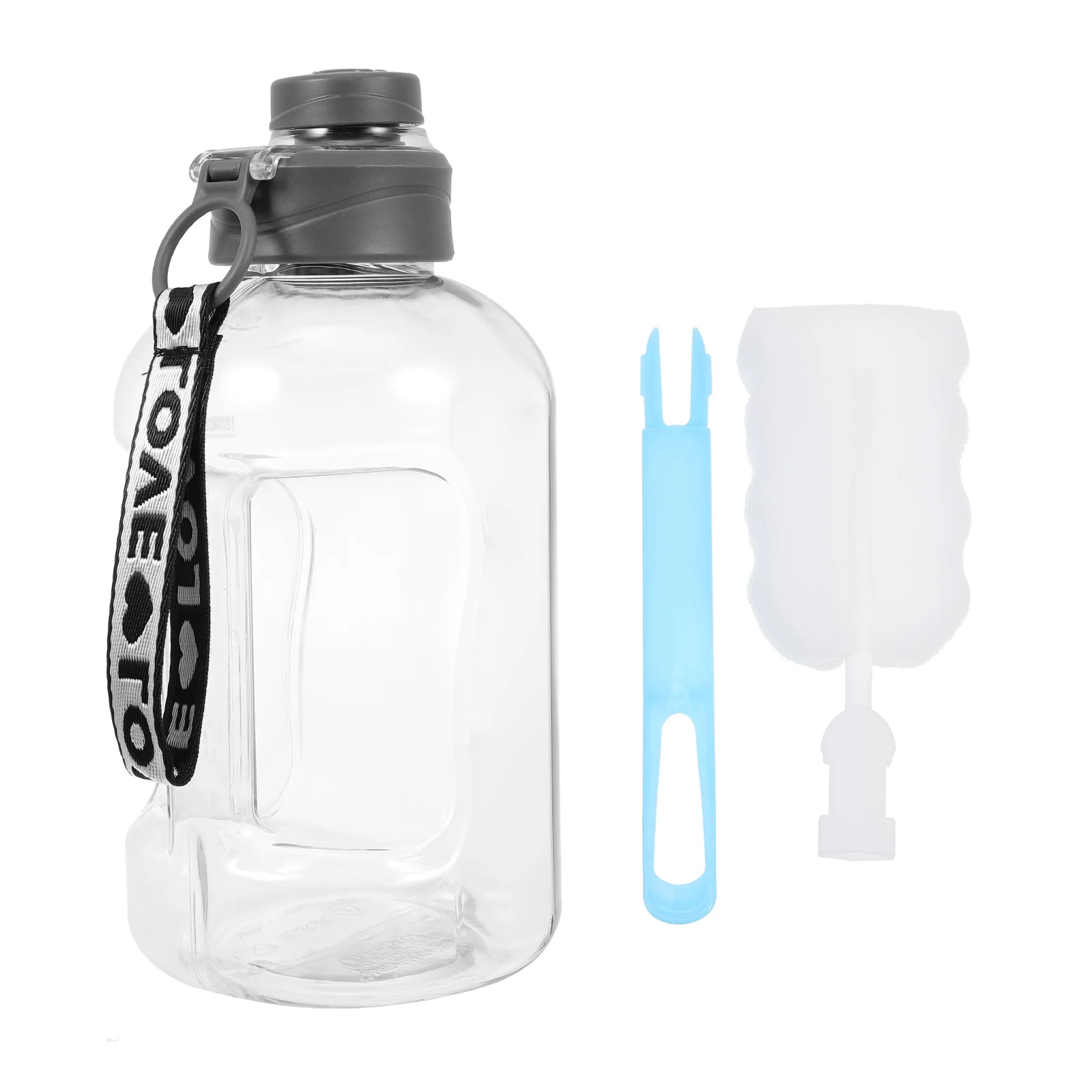 

1Set Extra Large Capacity Water Jug Sturdy Reusable Plastic Water Bottle for Exercise Outdoor Sports Camping Lightweight Easy