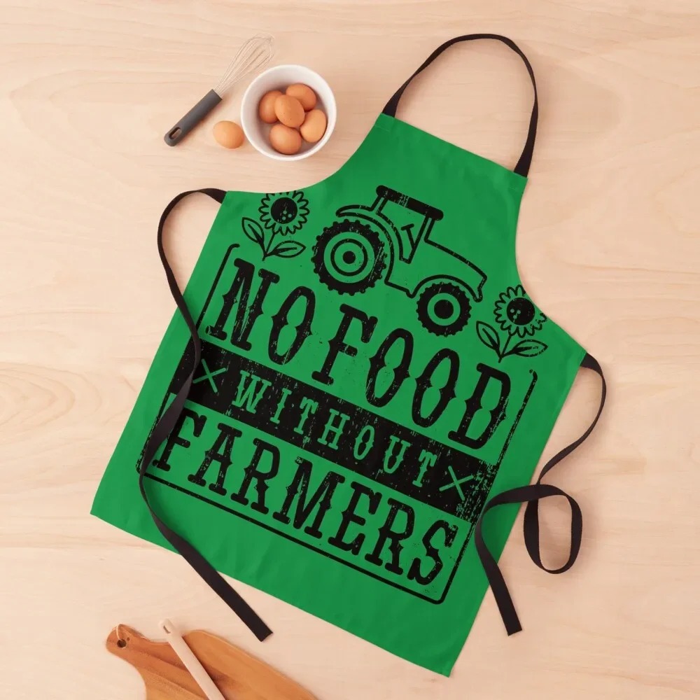 

No Food without Farmers Apron kitchen woman waiter Apron