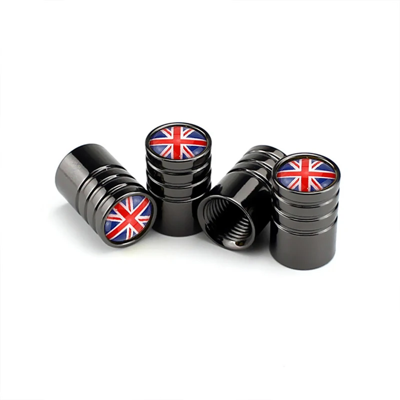 4Pcs/Set UK Flag Bike Moto Car Tires Wheel Valve Cap Cover Car Styling For Mini Cooper Countryman Clubman R55 R56 R60 F55 F60