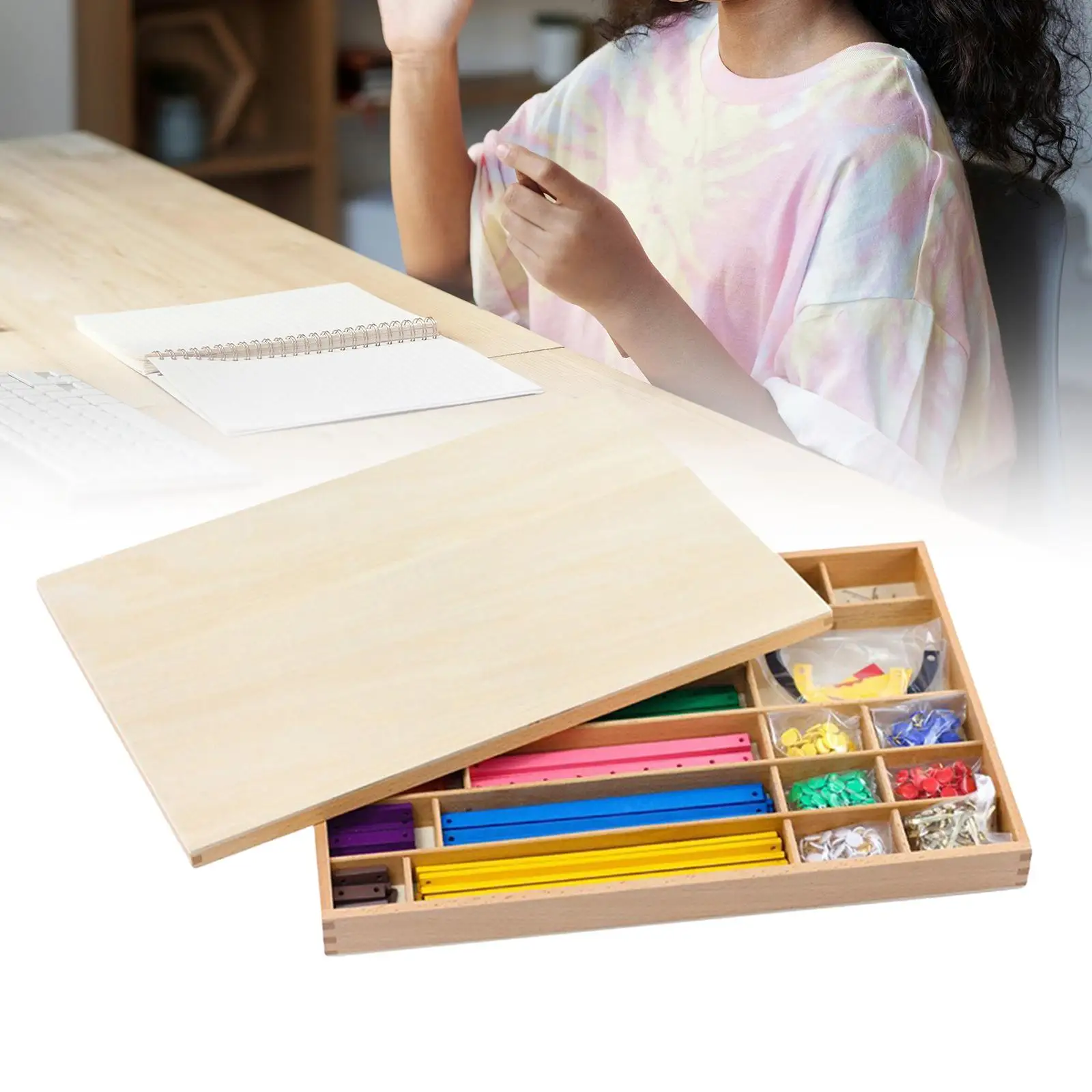 Bâtons géométriques qui s'adaptent ensemble, aide pédagogique de la géométrie des mathématiques, outils de mathématiques manipulatifs pour la maternelle, cadeau, jouet d'éducation précoce