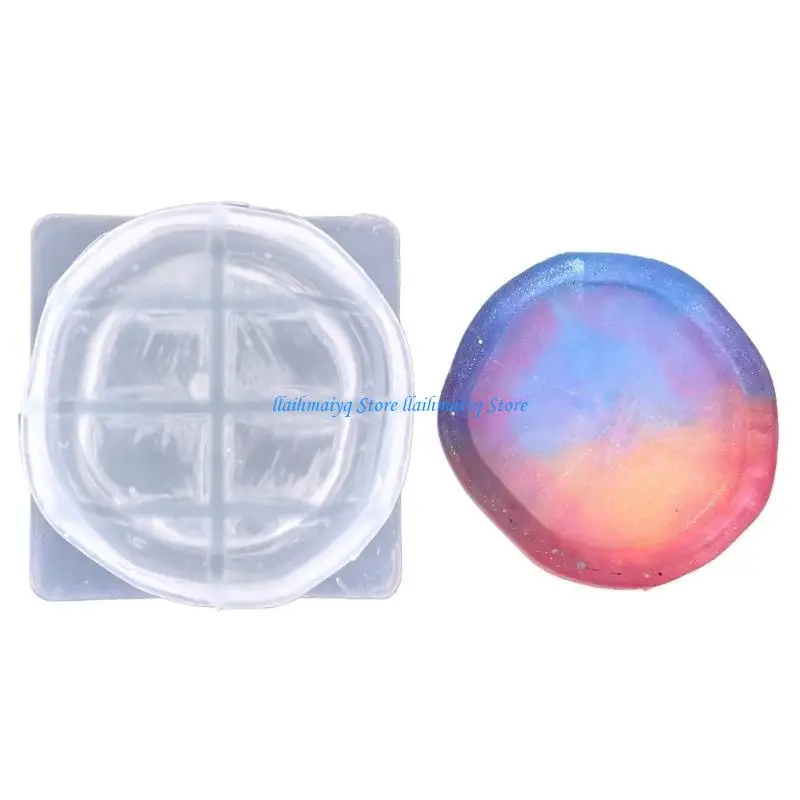 

573B Anti-Overflow Hand-Painted Pattern Tray Mold Silicone Placemat Mold