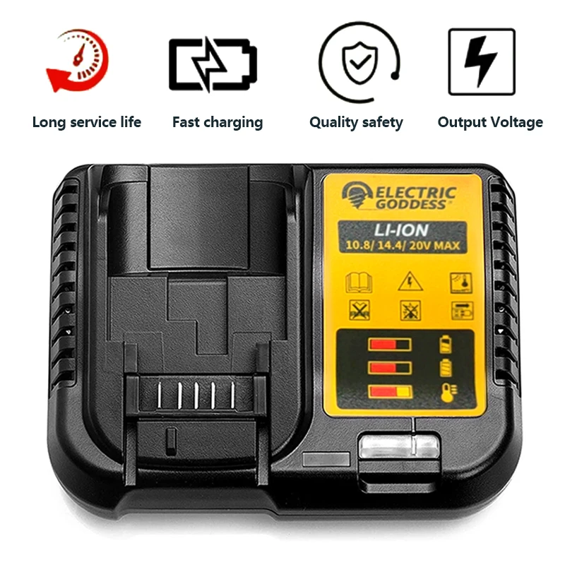 100% brand new DCB112 Replace Battery Charger For Dewalt Li-Ion Battery 10.8V 12V 14.4V 18V 20V DCB200 DCB101 DCB115 DCB107