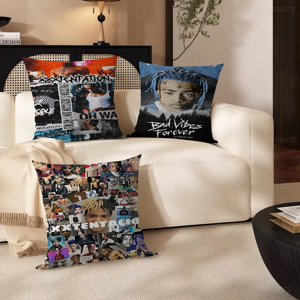 Hip Hop Z-XXXTentacion Pillow Gifts Home Office Furnishings Bedroom Sofa Car Cushion Cover Case 45x45cm