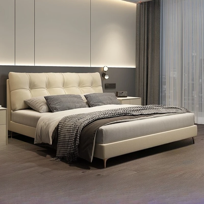 Lit de rangement en tissu personnalisé, moderne et Simple, chambre principale de 1.51.8 mètres, lit 