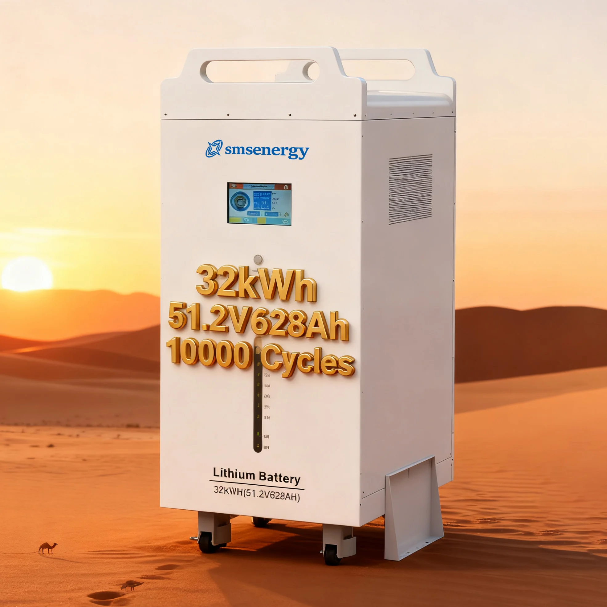 , for Off-Grid & Backup Power SMSenergy 32kWh Home Commercial Storage Battery, Portable Design, Plug-and-Play