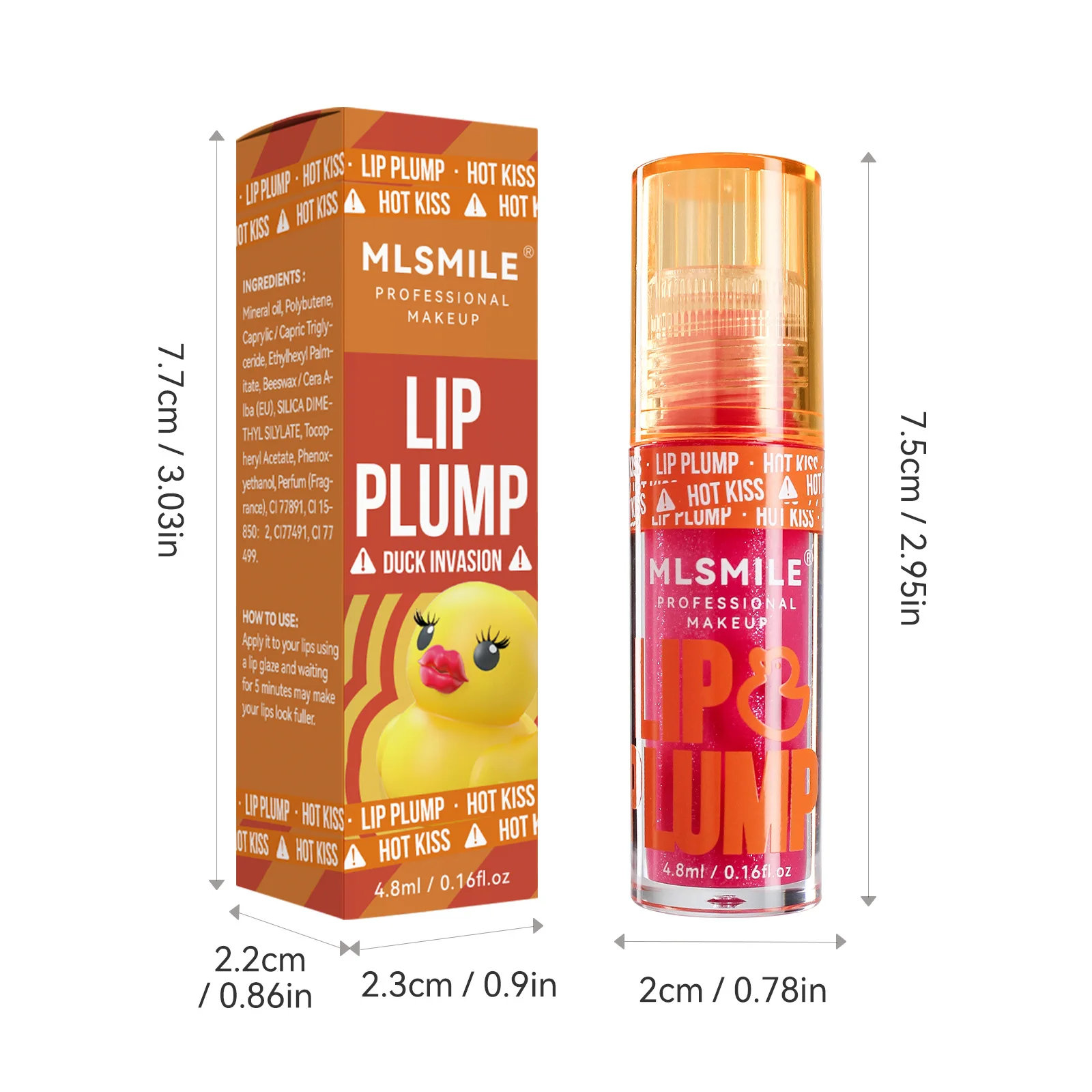6-Colors Lip Balm Lipstick Watery Crystal Clear Lip Oil Moisturizing and Smoothing Jelly Pout Lip Gloss Plump Lips Make Up