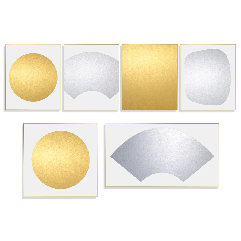 Jin Qian Papier Meticulous Painting Ripe Rice Paper Cards Brush Pen Calligraphy Thicken Fan Shaped Golden Foils Xuan Paper Cards