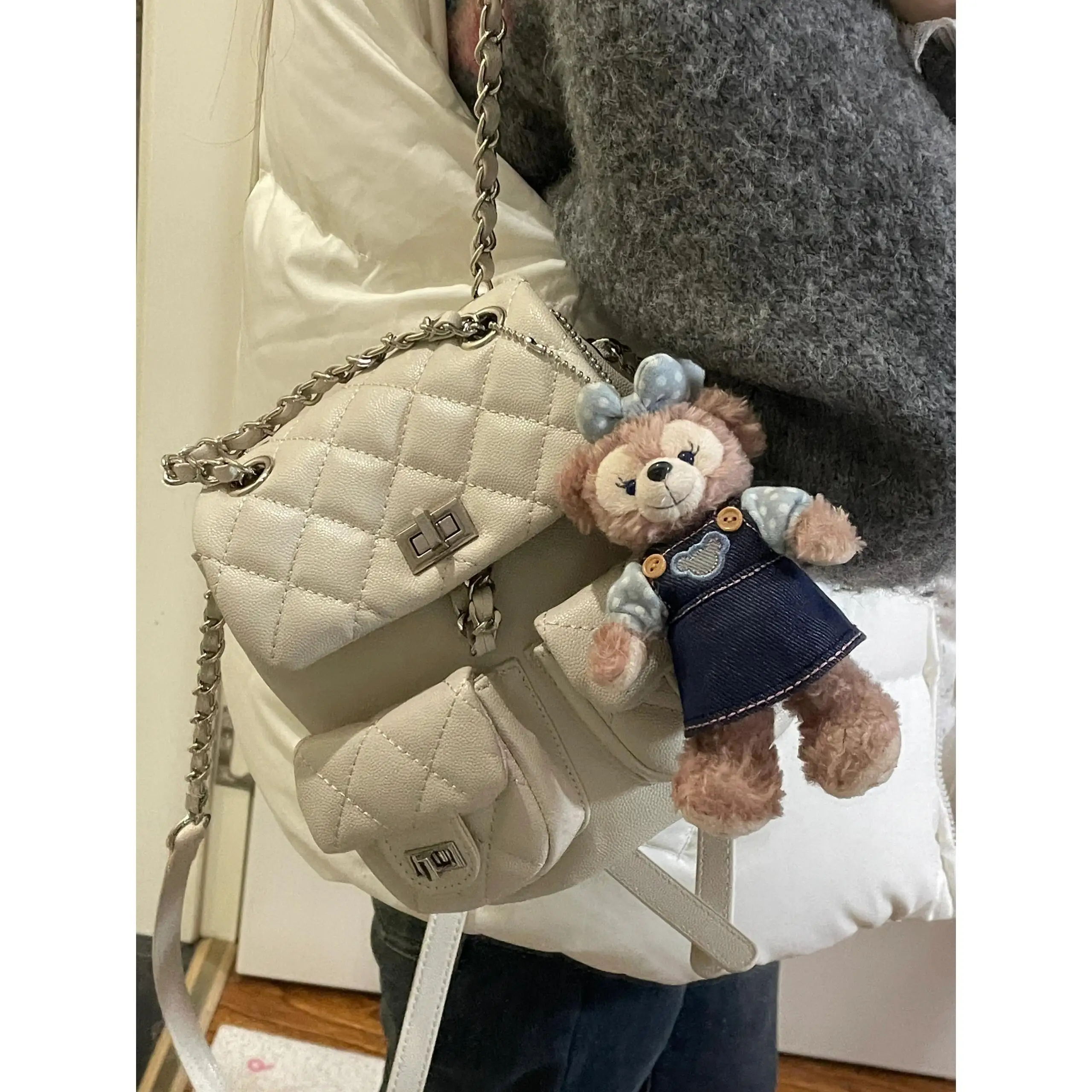

Korean Sle Large Capaci Double oulder Bapa Women's Multi-ket Commuter Handbag Versatile Handbag Bookbag