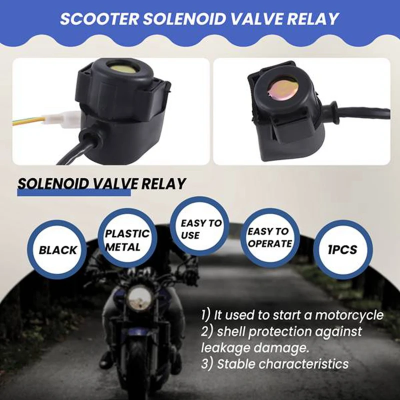 2 Pcs Start Solenoid Valve Relay Gy6 70Cc/110Cc/650Cc/125Cc/150Cc For Motorcycle Atv Scooter