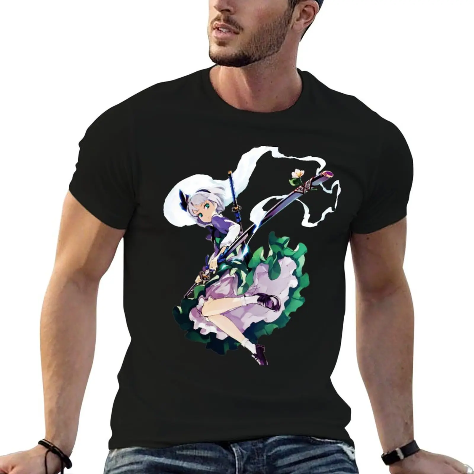 Touhou Project - Youmu Konpaku T-Shirt sublime Short sleeve tee mens graphic t-shirts pack