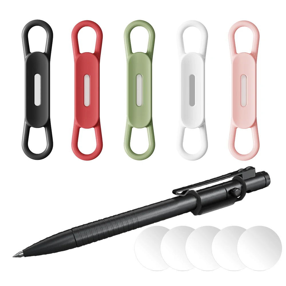 Magnetic Pen Pencil Holder, Silicone Adjustable Pen Holder for Desk, Refrigerator, Whiteboards, Office Desk Accessories