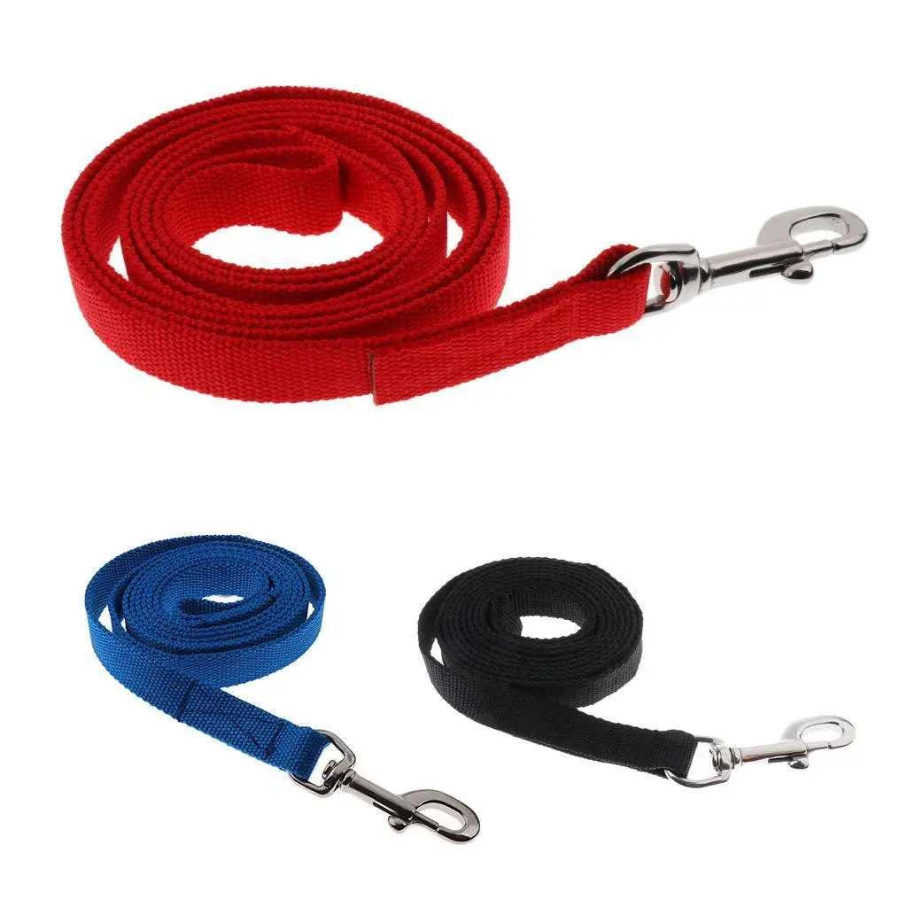 Cotton Horse Lead Rope with Steel Clip Safety Hand Loop Rope for Halter Horse Tack Pony and Pet Use