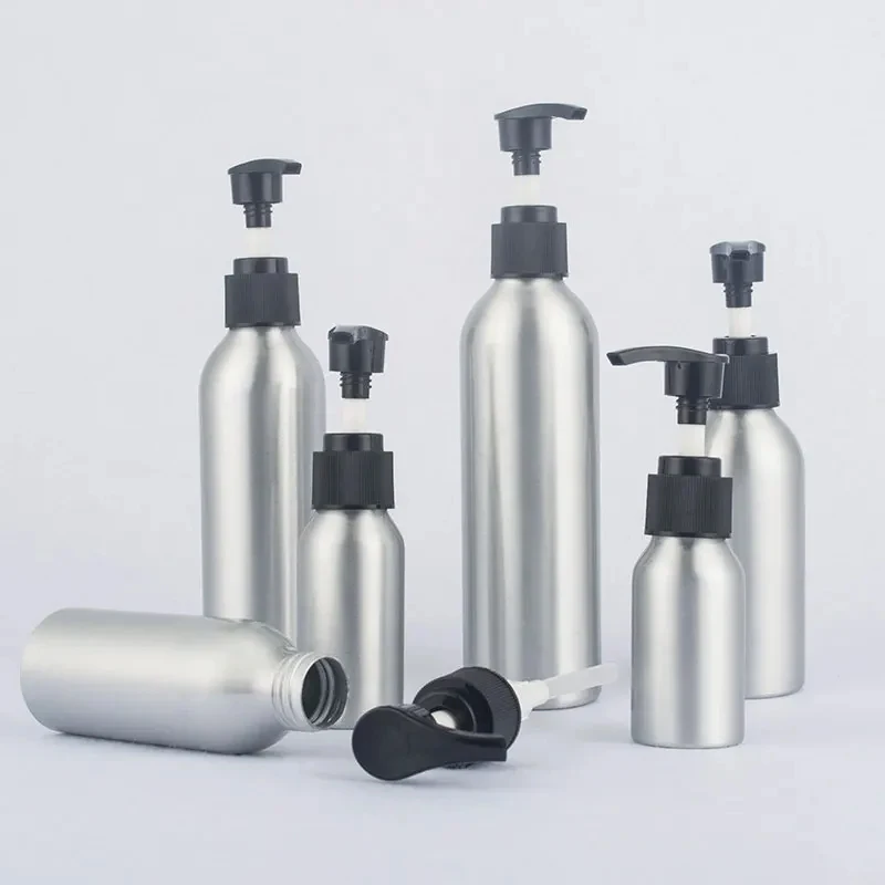 20 X 30ml 50ml 100ml 120ml 150ml 200ml 250ml 1L Empty Aluminum Bottles Dispenser Body Lotion Cream Liquid Soap Sprayer Container