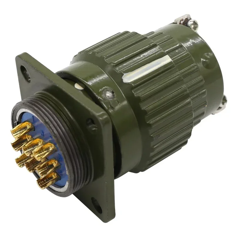 Y2M Aviation Cable Industry Floating Typ Connector Plug Socket Male Female 2/3/4/5/7/10/14/16 Pin Army Green