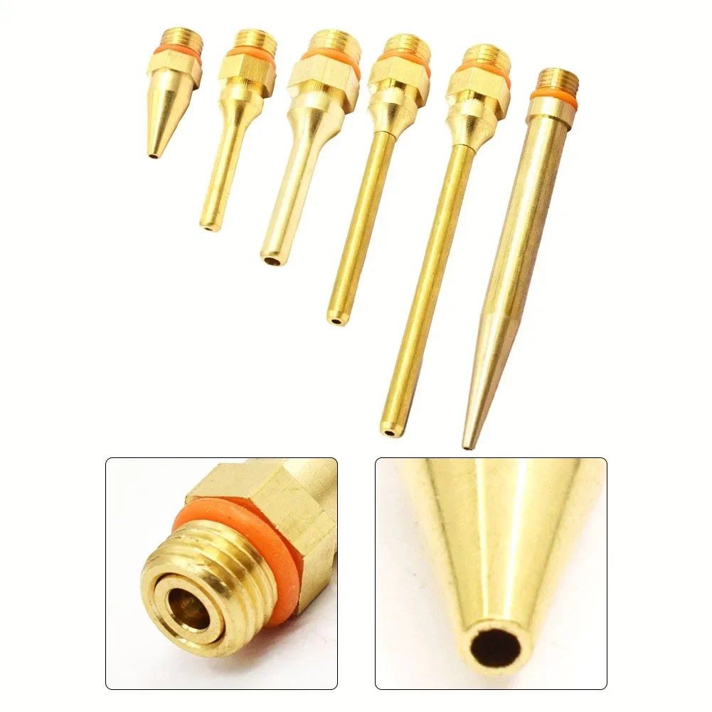 1pc Hot Glue Fine Nozzle Small-bore Diameter Nozzle Craft Copper Long Tube Nozzles Sprayers Copper Nozzle For Glue Gun Access