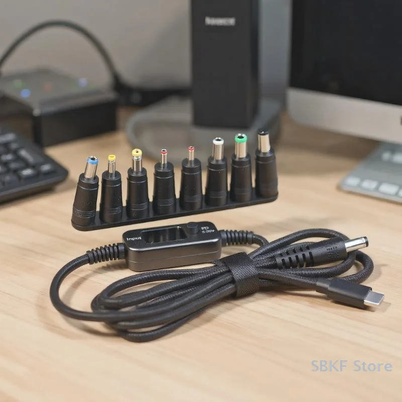 Modem Router USB-C, Linia Podająca Napięcie Regulowane, Szybkie Ładowanie DC Laptop Optyczny Revolver