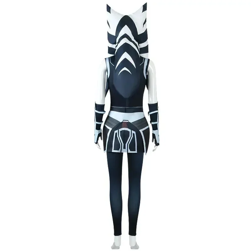 Ahsoka Tano Cosplay Star and The Clone Wars Costume Hat ren Full Set Adult Halloween Party - view 4