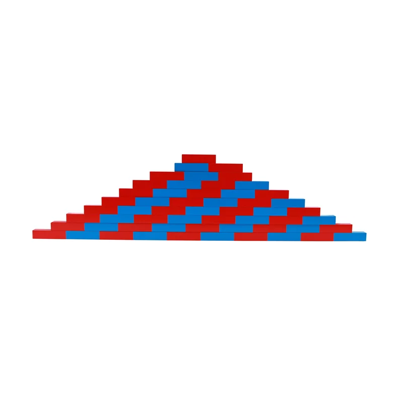 Varillas numéricas de 10 a 100, palos de madera, juguetes de matemáticas Montessori, equipo educativo de matemáticas, herramientas de aprendizaje temprano, juego de conteo