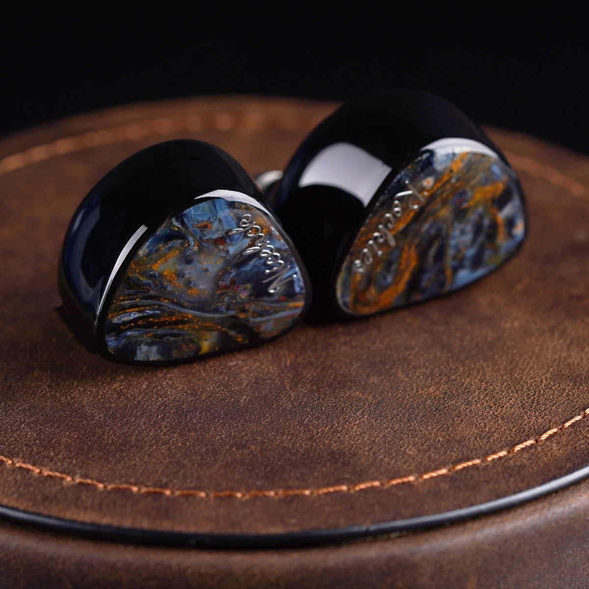 NICEHCK Rockies 1DD+2 Knowles BA+2 Sonion EST Hybrid Earphone Natural Pietersite Faceplate 2-in-1 Plug Wired IEM