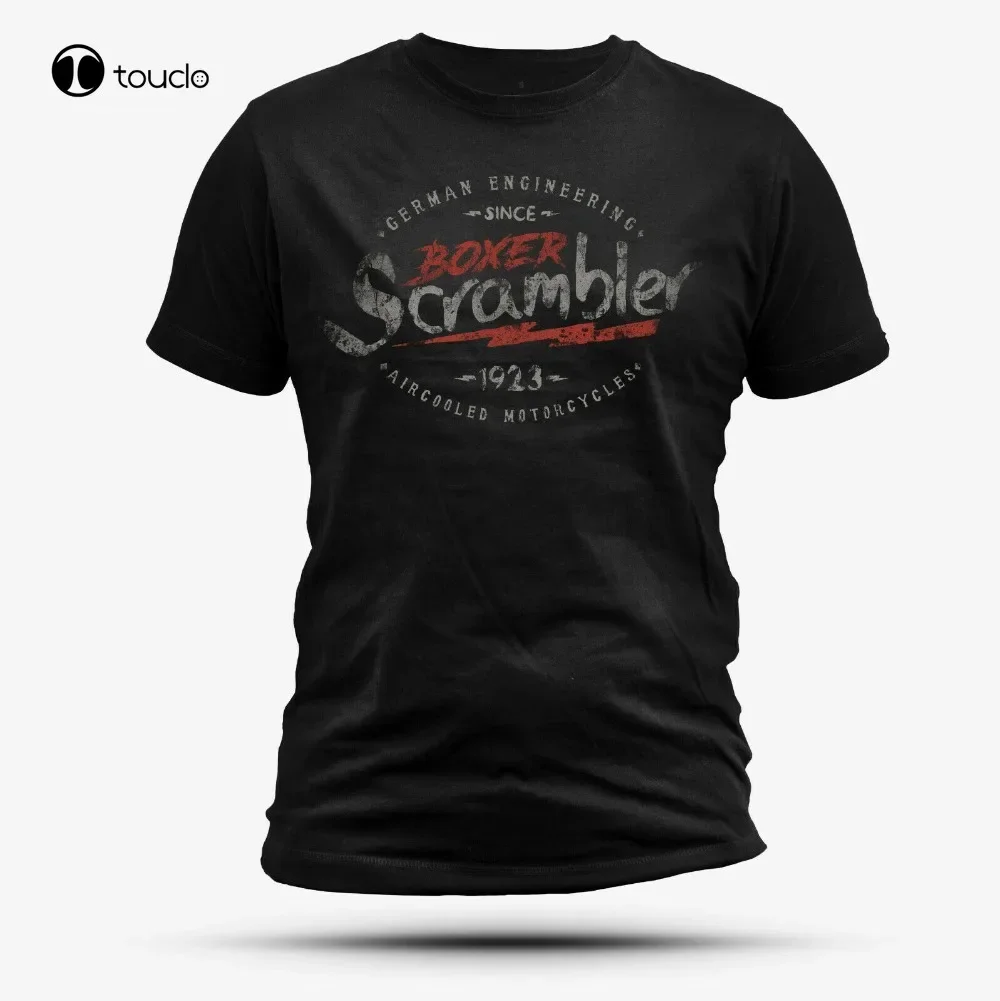 Boxer Scrambler T-Shirt Black Motorcycle Aircooled German Hot Sale New Men'S T Shirt New Fashion Men Men'S Tee Shirt Brand