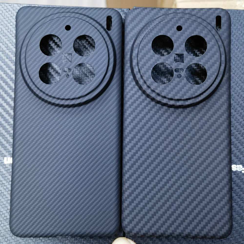 

Genuine Real Carbon Fabric Fiber Aramid Case For vivo X200 Pro / X200 mini Super Thin Ultrathin Light Shell
