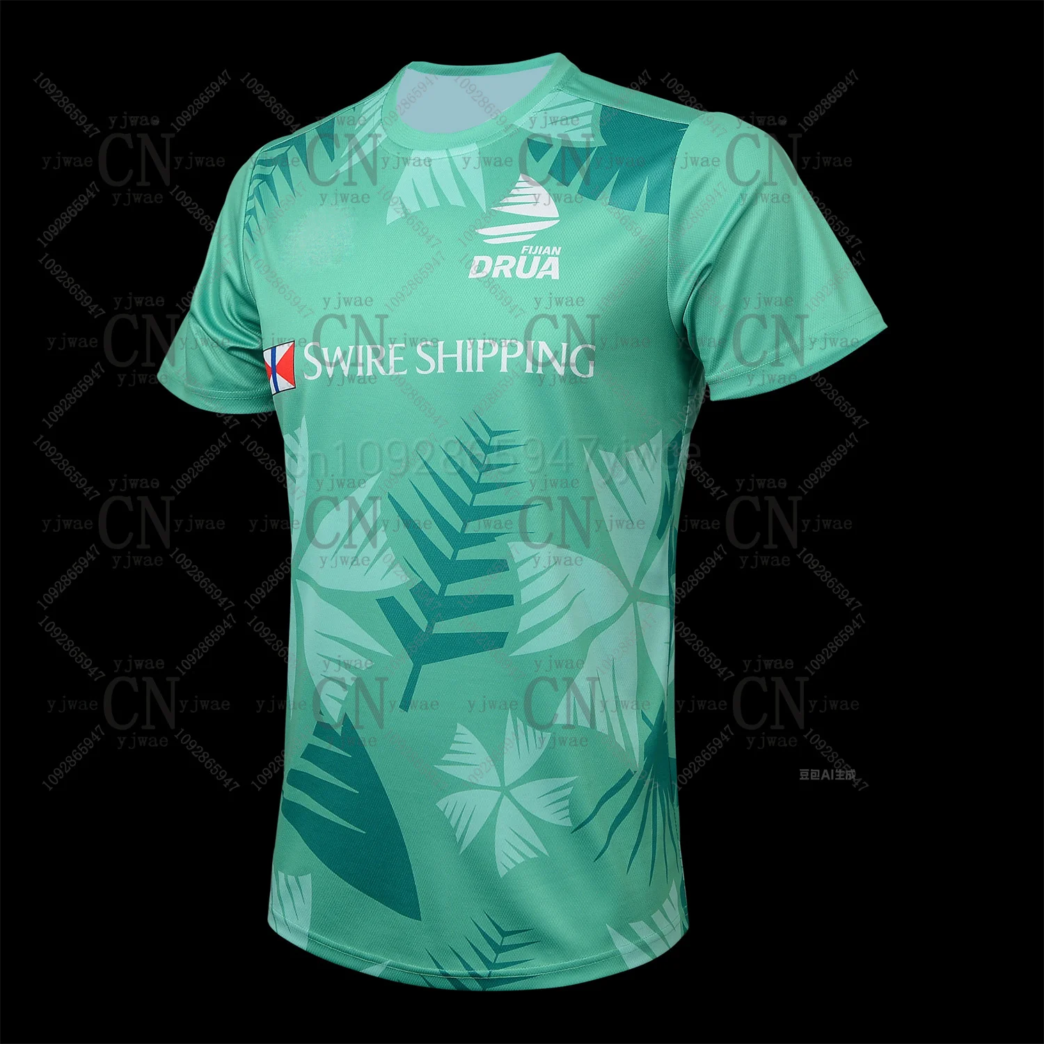 فيجيان دروا جديد الرجال الرجبي قميص تدريب تي شيرت فضفاض سرعة التجفيف رياضية قمصان قصيرة الأكمام اللياقة البدنية الجرافيك تي شيرت