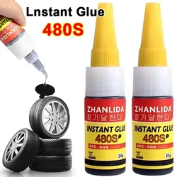 480S Tire Repair Instant Glue Rubber Adhesives Black Glue Fast Caulk Repair Seal Tyre Sealant Bike Car Motorcycle Repair Tools