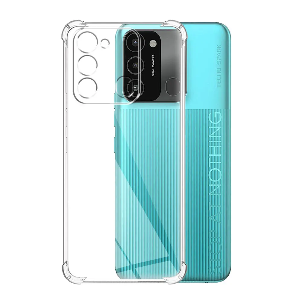 For Tecno Spark 8C Case Clear Shockproof Silicone Soft Phone Cover Cases For Spark 8C Coque For Tecno Spark 8P Transparent Funda