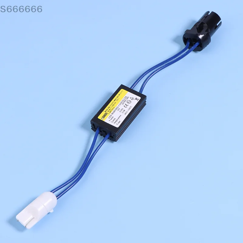 

2Pcs T10 Canbus Decoder Cable 12V Universal LED Load Resistance Warning Plug And Play Light Fault Eliminators