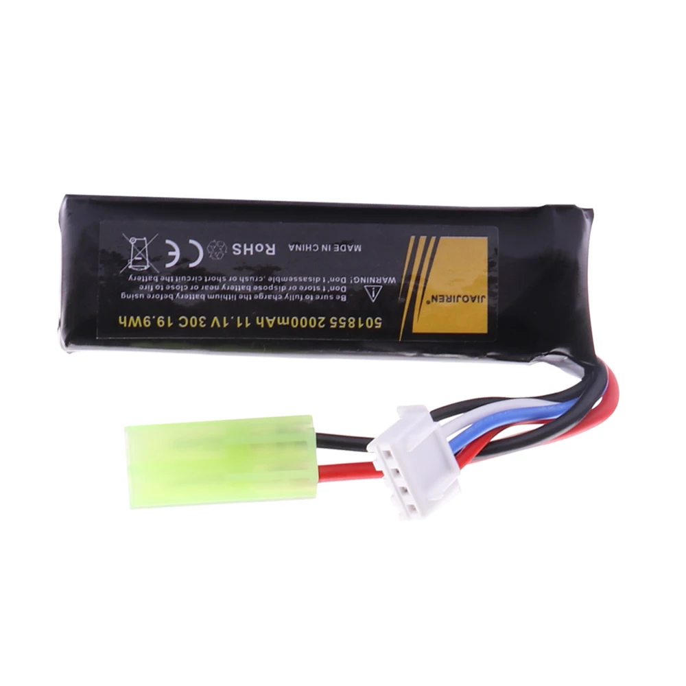 501855 11.1V 2000mAh 3S batteria Li-po per pistola per giocattoli ad acqua/parti automatiche di Paintball Rifle