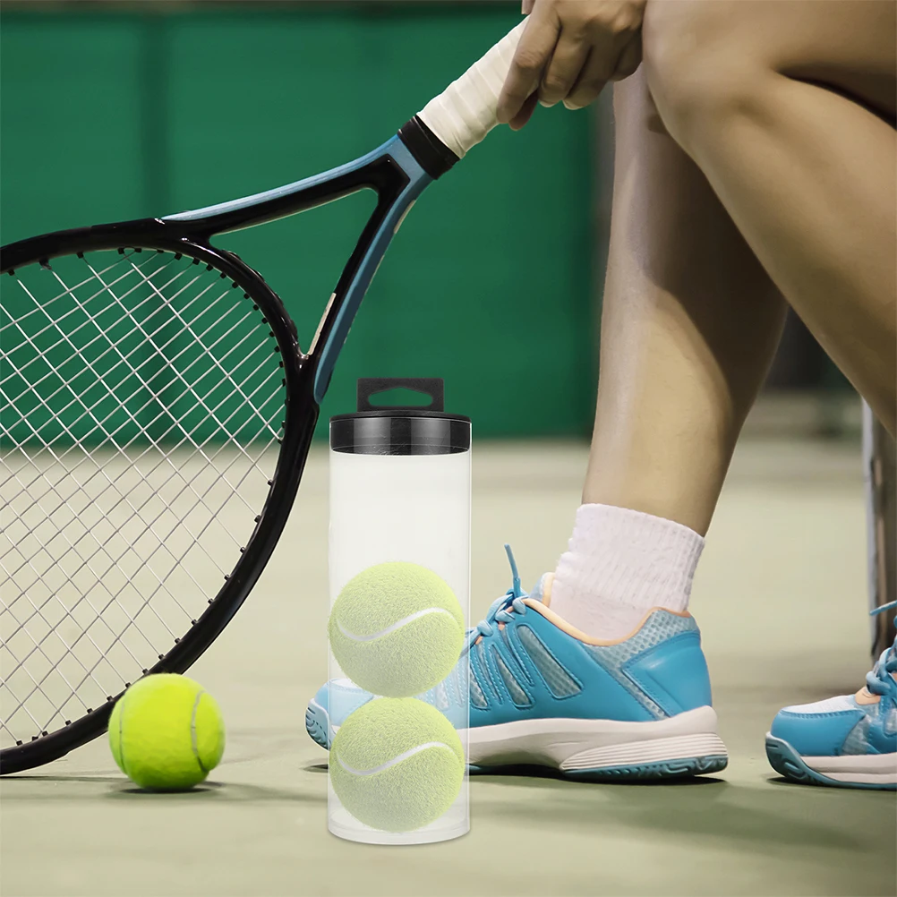 

3Pcs Tennis Storage Box Clear Visibility Durable Construction Portable Organizer Tennis Balls Case Sports Balls Holder