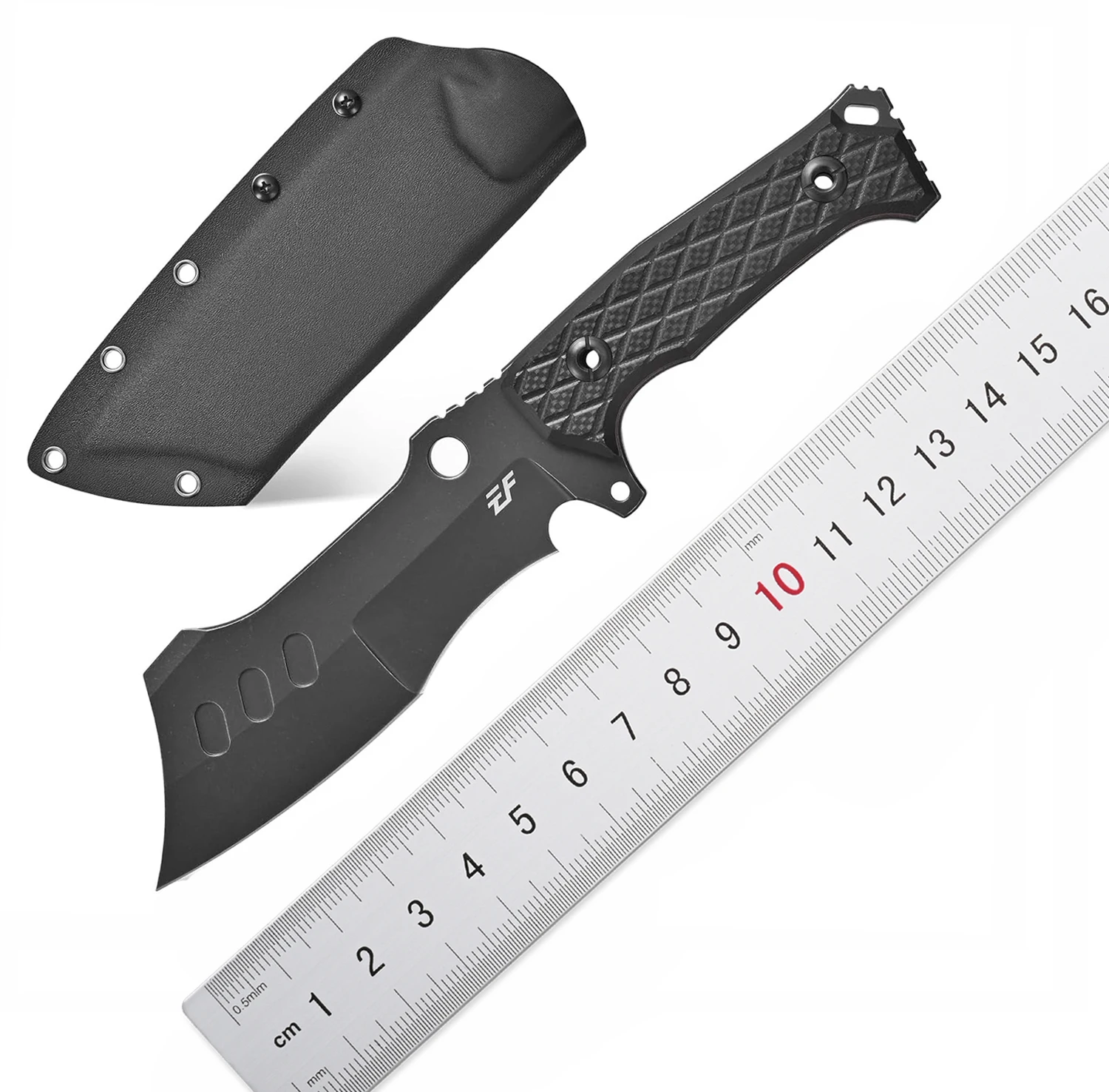 

Eafengrow EF155 Fixed Blade Knife DC53 Steel Blade Full Tang G10 Handle EDC Fixed Knifes for Outdoor Jungle Working Camping Adve