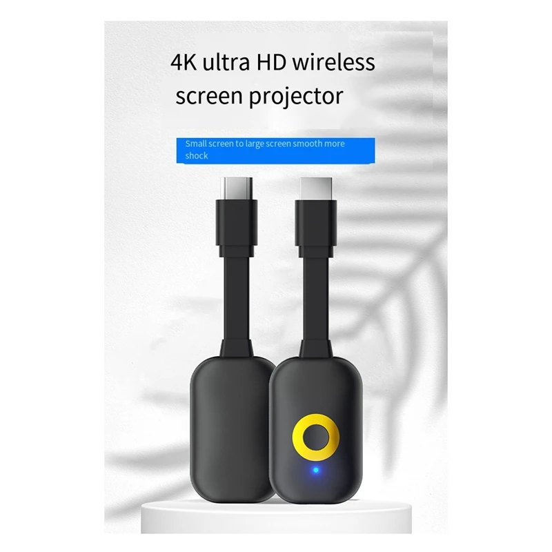 4K HD Phone Projector Wifi Wireless -Compatible Projector Wireless TV Stick Miracast Receiver Screen Display Adapter